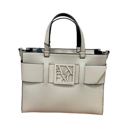 Immagine di ARMANI AX borsa donna shopping MEDIO GRANDE da Braccio cn tracolla BEIGE 942689