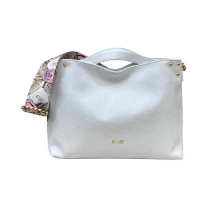 Immagine di M BRC borsa Shopper a braccio cn tracolla app / pelle di vitello Made Italy 073H