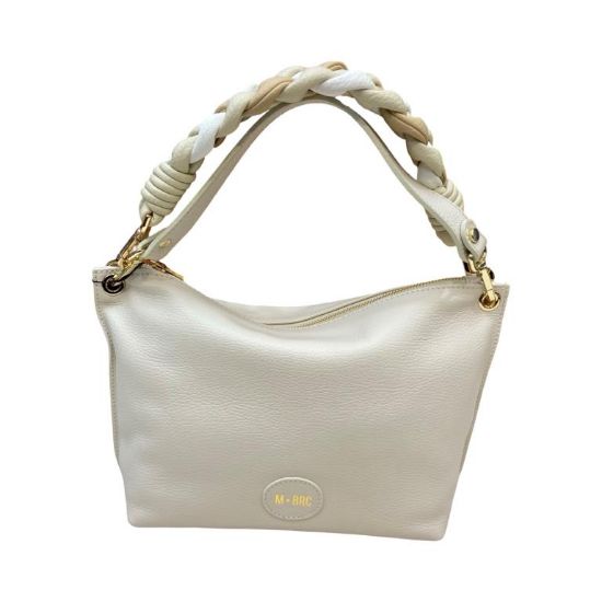 Immagine di MBRC borsa sacca Media da spalla in pelle di vitello 2 tracolle 1 treccia 284h