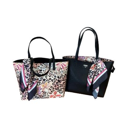 Immagine di PASH BAG SHOPPER REVERSIBILE DA SPALLA + borsa pochette interna a tracolla KATE