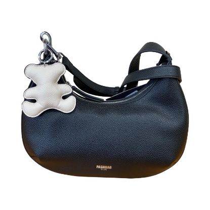 Immagine di Pash Bag BORSA DONNA SACCA Media DA SPALLA con tracolla Allungabile NERO ANNICE