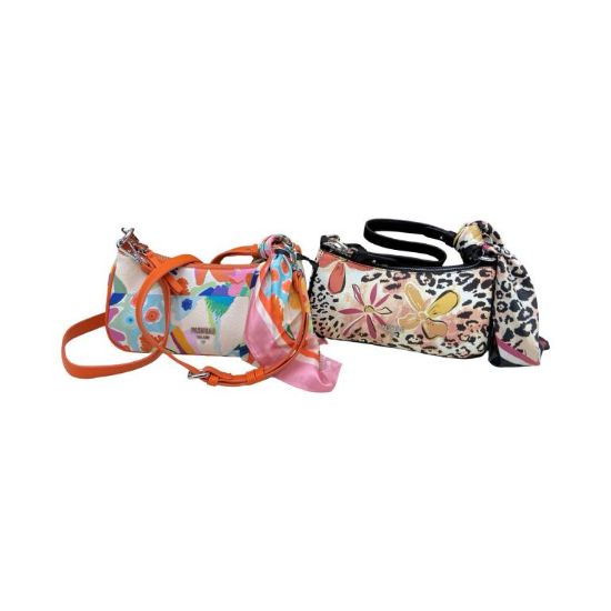 Immagine di Pash Bag BORSA DONNA Piccola SACCA DA SPALLA con tracolla lunga Multicolor ABBY