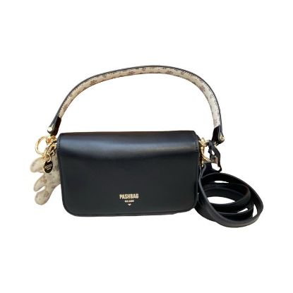 Immagine di Pash Bag BORSA Donna TRACOLLINA DA SPALLA 2 tracolle Chiusa da pattina NER KEZIE