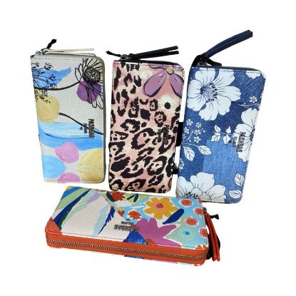 Immagine di Pash Bag PORTAFOGLI DONNA A 2 SOFFIETTI CHIUSO DA ZIP 8 card Stampe BRIGITTE