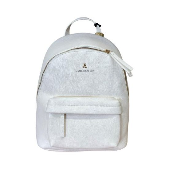 Immagine di L'Atelier du Sac Borsa donna ZAINO Medio da spalla CHIUSO da ZIP Bianc PET RAMON