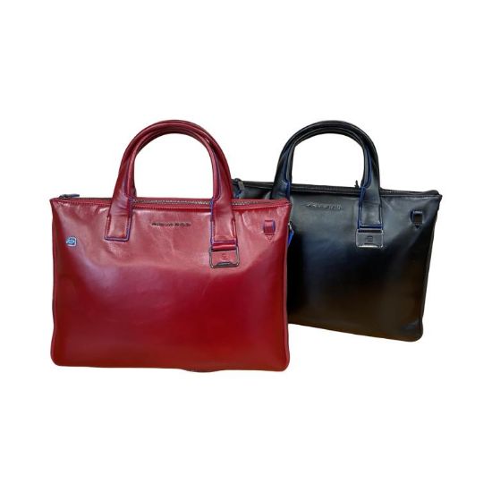 Immagine di PIQUADRO CARTELLA SOTTILE ESPANDIBILE in PELLE 2 MANICI PC 14" IPAD New CA6857B2