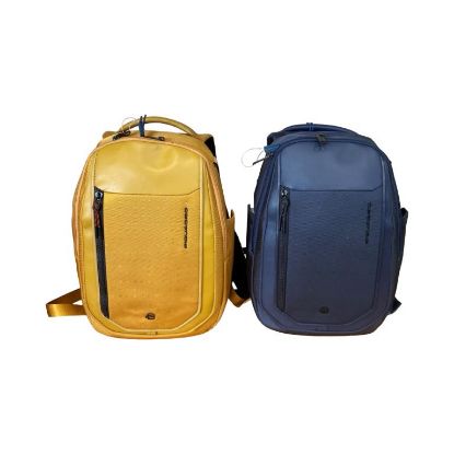 Immagine di PIQUADRO ZAINO MEDIO Professionale TESSUTO E PELLE tasca pc 14" + ipad CA6927S143