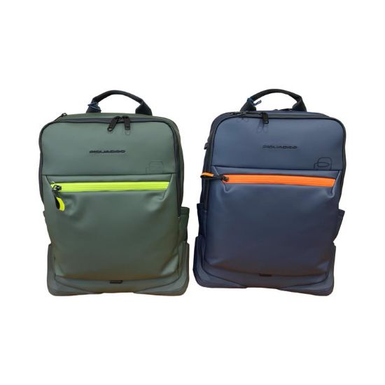Immagine di PIQUADRO ZAINO Medio TESSUTO GOMMATO resistente all'acqua tasca pc 15,6" + ipad CA6465C20