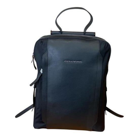 Immagine di PIQUADRO BORSA DONNA ZAINO PROFESSIONALE Tessuto e Pelle pc 14" nero CA4576W92T