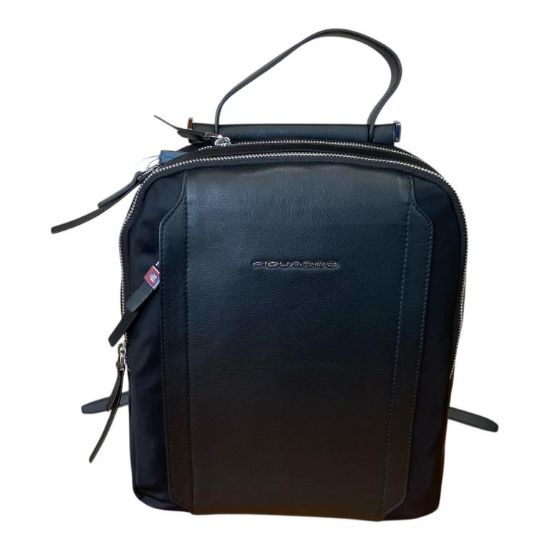Immagine di PIQUADRO BORSA DONNA ZAINO Medio Professionale Tessuto e pelle con 2 scomparti Nero CA5566W92