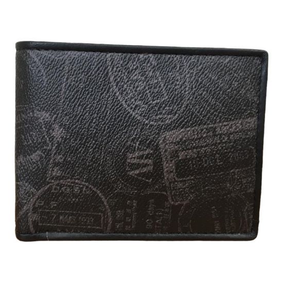 Immagine di Alviero Martini ALV PORTAFOGLI UOMO TESSUTO PELLE 4 CARD + MONETE + FOTO P0422