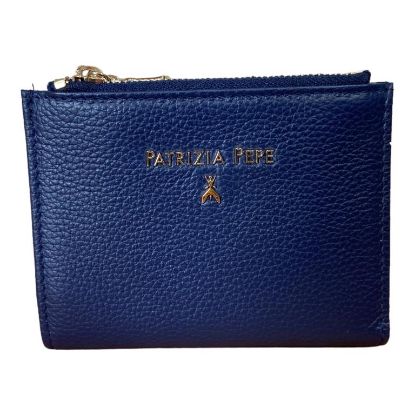 Immagine di PATRIZIA PEPE PORTAFOGLI donna 2 zip MEDIO PELLE di vitello 8 CARD BLU 2V8732