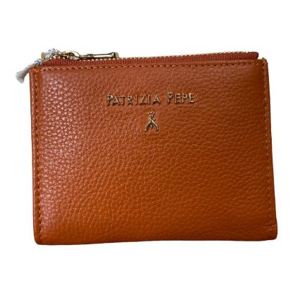 Immagine di PATRIZIA PEPE PORTAFOGLI donna 2 zip MEDIO PELLE di vitello 8 CARD ARANC 2V8732