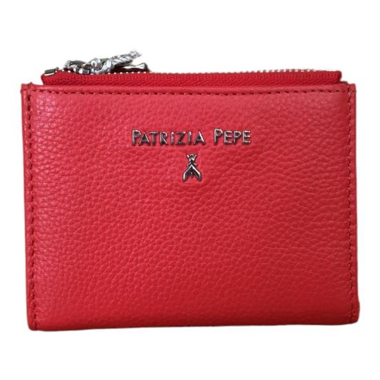 Immagine di PATRIZIA PEPE PORTAFOGLI donna 2 zip MEDIO PELLE di vitello 8 CARD+coin CQ8732
