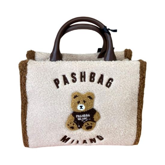 Immagine di PASH BAG Borsa donna Shopper Media da braccio con tracolla x spalla Bianco MARGE