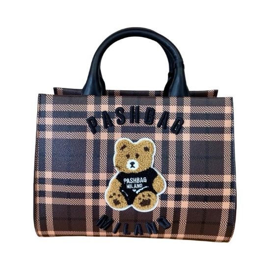 Immagine di PASH BAG Borsa donna Shopper Media da braccio cn tracolla x spalla Marrone MARGE