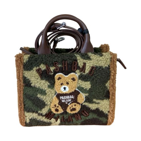 Immagine di PASH BAG Borsa donna Shopper Piccola da braccio cn tracolla x spalla Verde MARGE