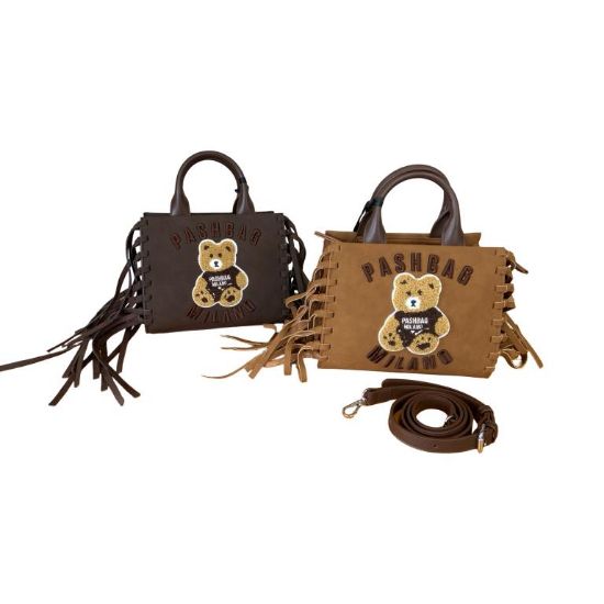 Immagine di PASH BAG Borsa donna Shopper Piccola FRANGE da braccio + tracolla x spalla MARGE