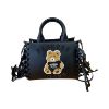 Immagine di PASH BAG Borsa donna Shopper Piccola FRANGE da braccio con tracolla Black MARGE