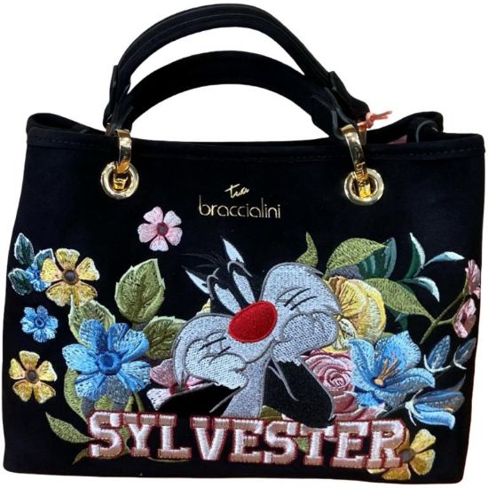 Immagine di BRACCIALINI BETH Special Shopper Media con tracolla Looney Tunes Silvestro LT320