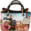 Immagine di BRACCIALINI Firenze Borsa Shopper da braccio con tracolla CANI DOG LOVE B19161