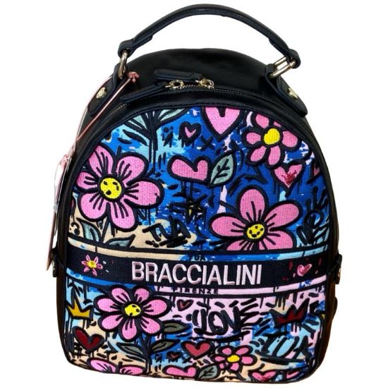 Immagine di BRACCIALINI Borsa donna Zaino da spalla / spalline regolabili Jacquard B19294