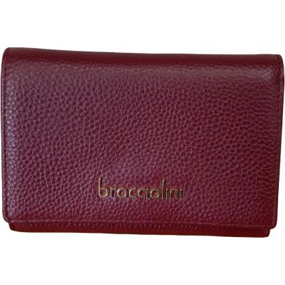 Immagine di BRACCIALINI PORTAFOGLI MEDIO IN PELLE di vitello 7 CARD + SPICCI bordo' B18703BA