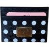 Immagine di BRACCIALINI PORTAFOGLI per credit card piatto In pelle 6 FESSURE pois B19155