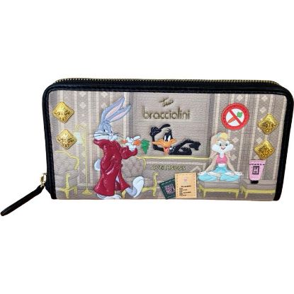 Immagine di BRACCIALINI PORTAFOGLI DONNA A 2 SCOMPARTI ZIP arou 12 CARD Looney Tunes LT296
