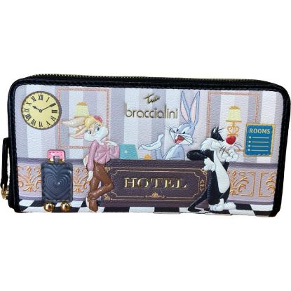Immagine di BRACCIALINI PORTAFOGLI DONNA A 2 SCOMPARTI ZIP arou 12 CARD Looney Tunes LT295
