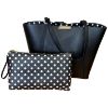 Immagine di BRACCIALINI  borsa donna shopper REVERSIBILE da spalla + astuccio NERO B19323