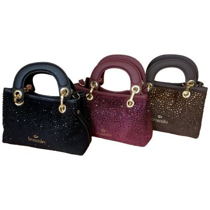 Immagine di BRACCIALINI BETH Special Shopper Piccola Strass con tracolla matelasse' B19242