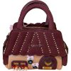 Immagine di BRACCIALINI Borsa a forma di CASA Bauletto in pelle con tracolla regolab B19375
