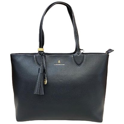 Immagine di L'Atelier du Sac Borsa Donna Shopper Grande a 2 manici da spalla Nero JEANETTE