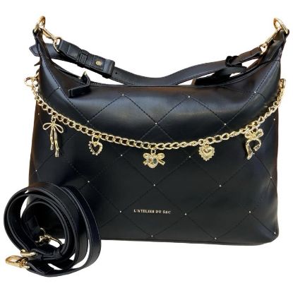Immagine di L'Atelier du Sac BORSA DONNA Morbida SACCA DA SPALLA con tracolla regolab CALLIE