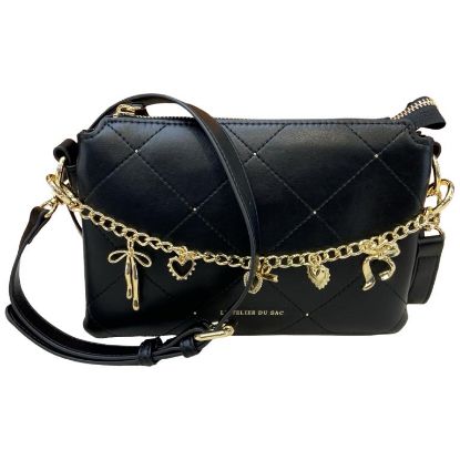 Immagine di L'Atelier du Sac BORSA DONNA POCHETTE Tracollina con 2 divisori interni ALEXIA