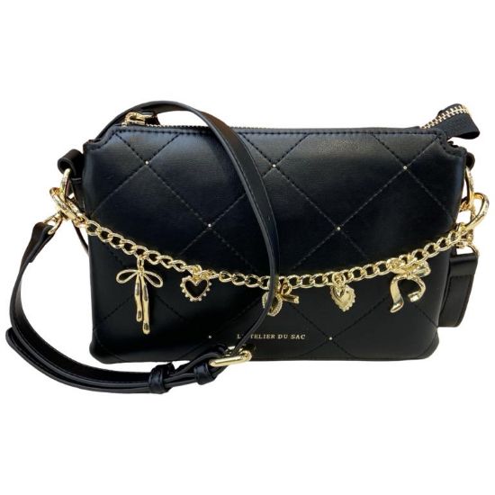 Immagine di L'Atelier du Sac BORSA DONNA POCHETTE Tracollina con 2 divisori interni ALEXIA