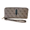 Immagine di GUESS PORTAFOGLI DONNA pochette da polso DIVISORI CHIUSO da ZIP 12 CARD SG78146