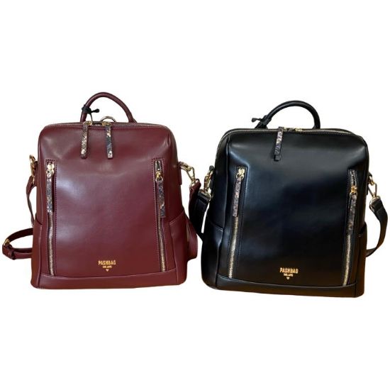 Immagine di PASH BAG Borsa donna ZAINO da spalla CHIUSO con ZIP autumn ALFIE