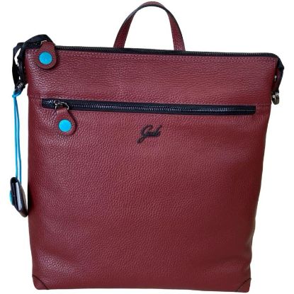 Immagine di GABS BORSA DONNA ZAINO DA SPALLA IN PELLE CHIUSO con cerniera Rosso LOLITA