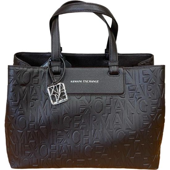 Immagine di ARMANI EXCHANGE borsa donna shopping MEDIA con tracolla e divisori Marron XW1222