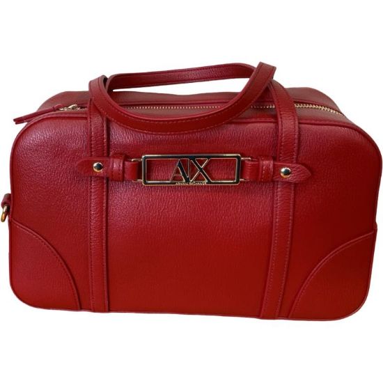 Immagine di ARMANI AX borsa donna BAULETTO da Braccio con tracolla applicabile RED 2610