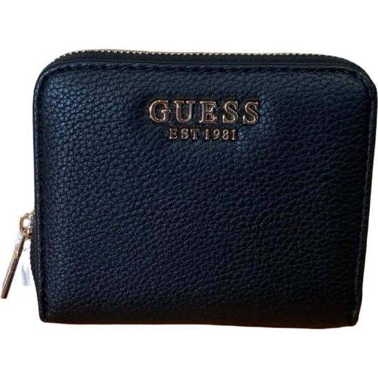 Immagine di GUESS PORTAFOGLI DONNA Medio Piccolo CHIUSO con ZIP 4 CARD Nero BG35137