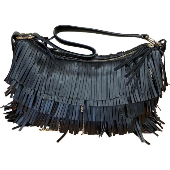 Immagine di L'Atelier du Sac BORSA SACCA DA SPALLA con tracolla applicabile FRANGE JOSEE