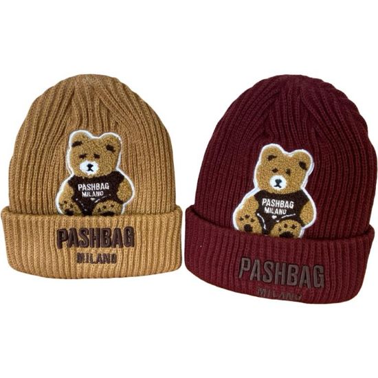 Immagine di PASH BAG Cappello beanie cuffia HAT donna 30% LANA ORSO Colors HAT
