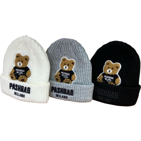 Immagine di PASH BAG Cappello beanie cuffia HAT donna 30% LANA ORSO HAT